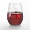 15oz. Luck Heart Clover Engraved Stemless Wine Glass